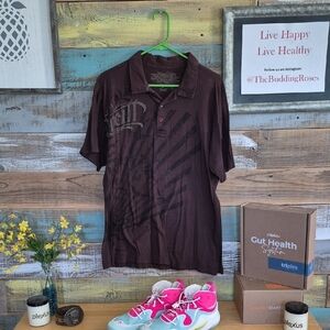 Brown Graphic Men's Shirt